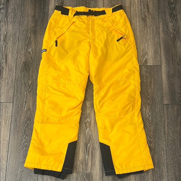 Columbia Other - Vintage Columbia Yellow Snow Pants with Black Accents Mens Large Retro